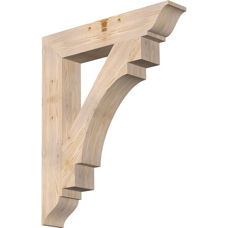 Ekena Millwork Merced Traditional Smooth Bracket, Douglas Fir, 5 1/2"W x 32"D x 38"H BKT06X32X38MRC01SDF